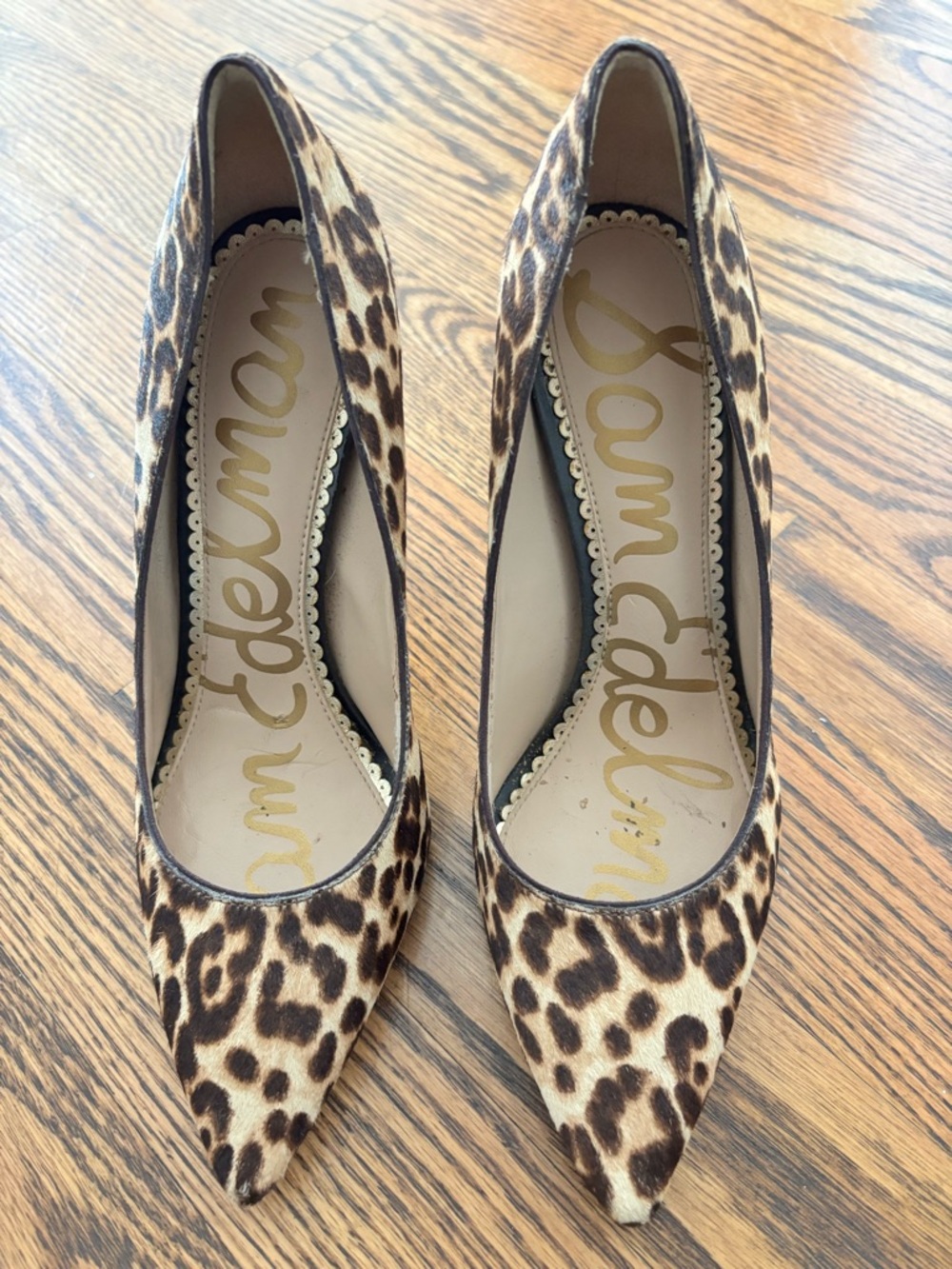Sam Edelman Leopard Print Pointed Pumps - Brown/Black
